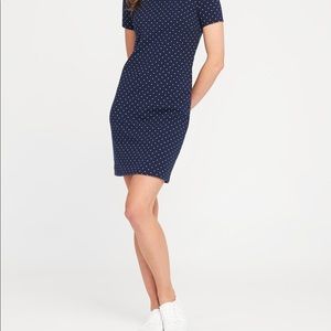 Old navy polka dot dress white blue
